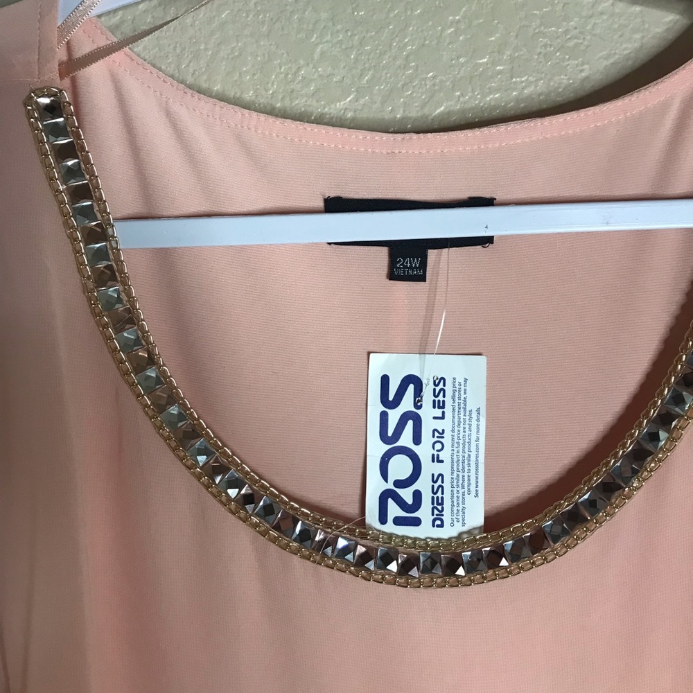 Formal Peach Cape Dress